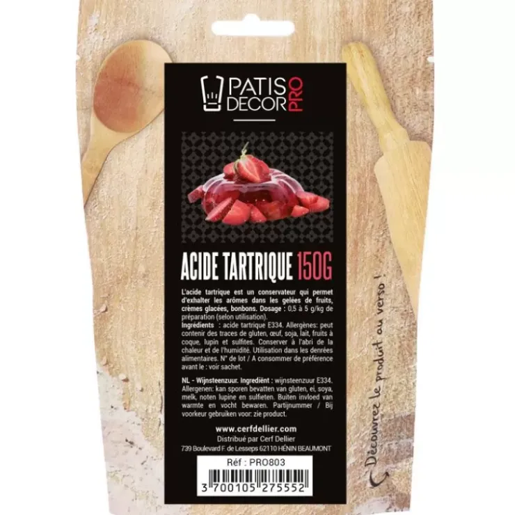 Best Cerf Dellier Acide Tartrique Patisdecor Pro 150 G
