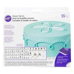 Hot Cerf Dellier Boite 55 Douilles Decor Inox Wilton