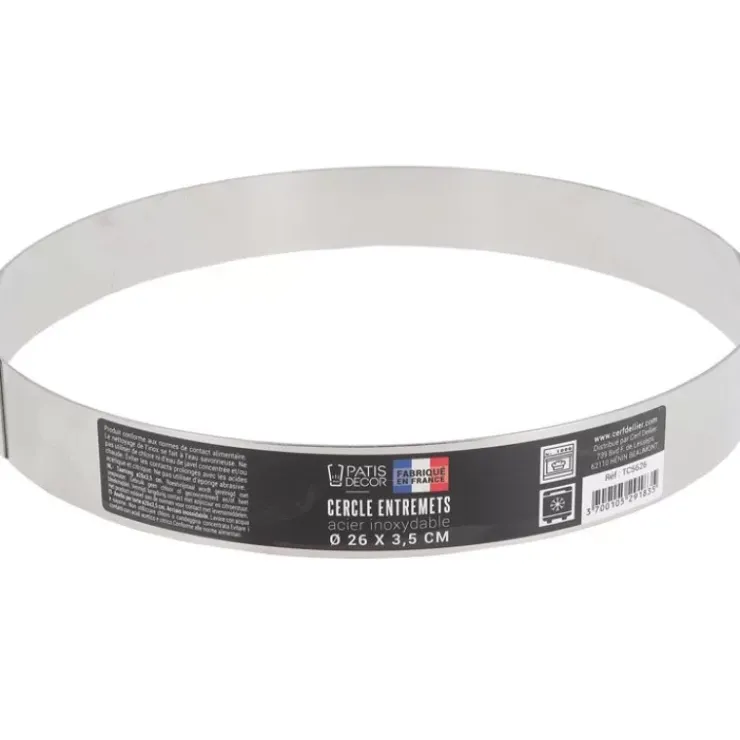 Online Cerf Dellier Cercle A Entremets Inox H 3,5 Cm 26 Cm Patisdecor