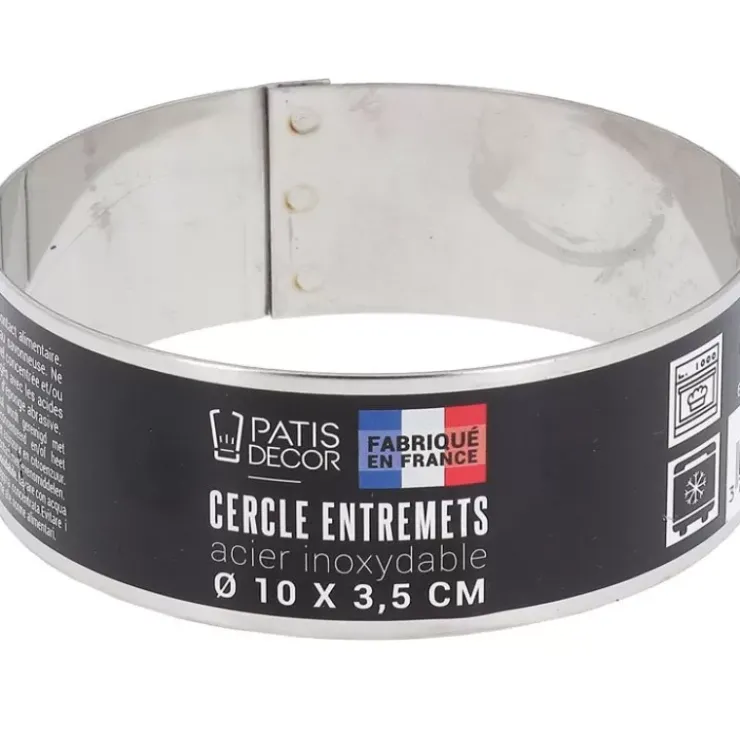 Discount Cerf Dellier Cercle A Entremets Inox H 3,5 Cm 10 Cm Patisdecor