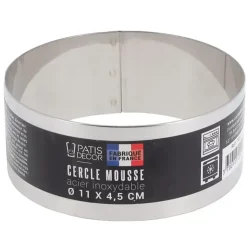 Best Cerf Dellier Cercle A Mousse Inox H 4,5 Cm 11 Cm Patisdecor