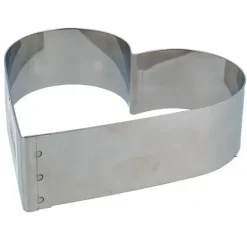 Hot Cerf Dellier Cercle A Patisserie Coeur Inox 16 Cm H 4,5 Cm