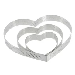 Clearance Cerf Dellier Cercle A Tarte Coeur Perfore Inox H 2 Cm De Buyer