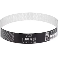 Hot Cerf Dellier Cercle A Tarte Perfore Inox H 3,5 Cm 22 Cm Patisdecor