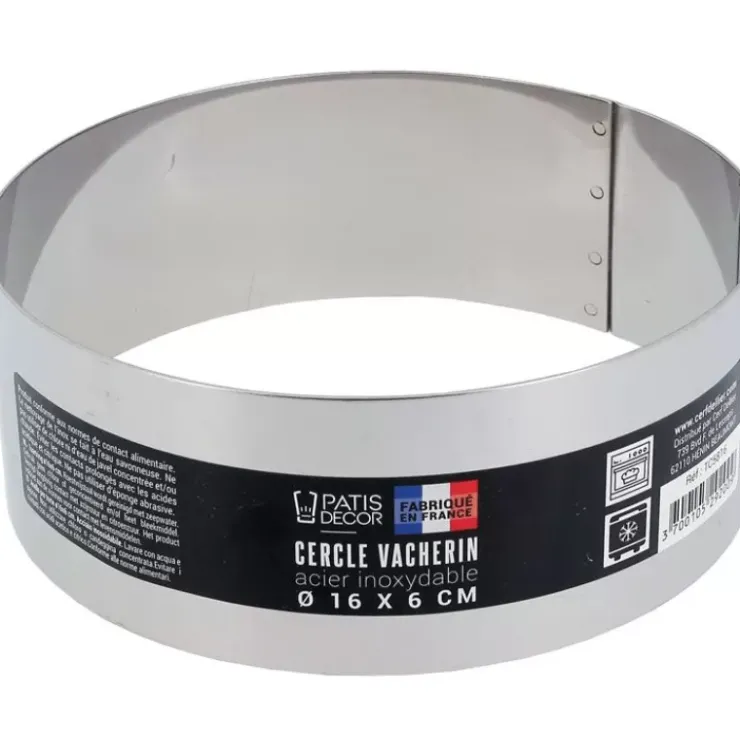 Cerf Dellier Cercle A Vacherin Inox H 6 Cm 16 Cm Patisdecor