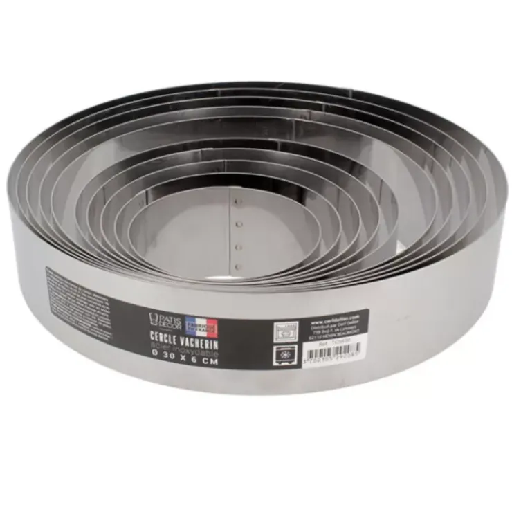 Cerf Dellier Cercle A Vacherin Inox H 6 Cm 16 Cm Patisdecor