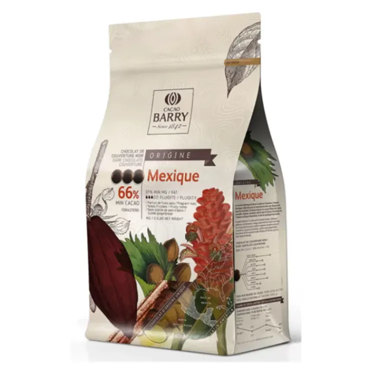 Hot Cerf Dellier Chocolat De Couverture Noir Origine Mexique 66 % 1 Kg