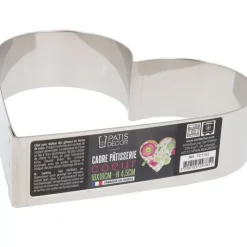 Cerf Dellier Coeur A Mousse Inox H 4,5 Cm L 18 Cm Patisdecor