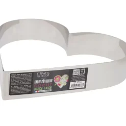 Hot Cerf Dellier Coeur A Mousse Inox H 4,5 Cm L 24 Cm Patisdecor