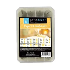 New Cerf Dellier Coffret 24 Douilles Décors Fins Inox