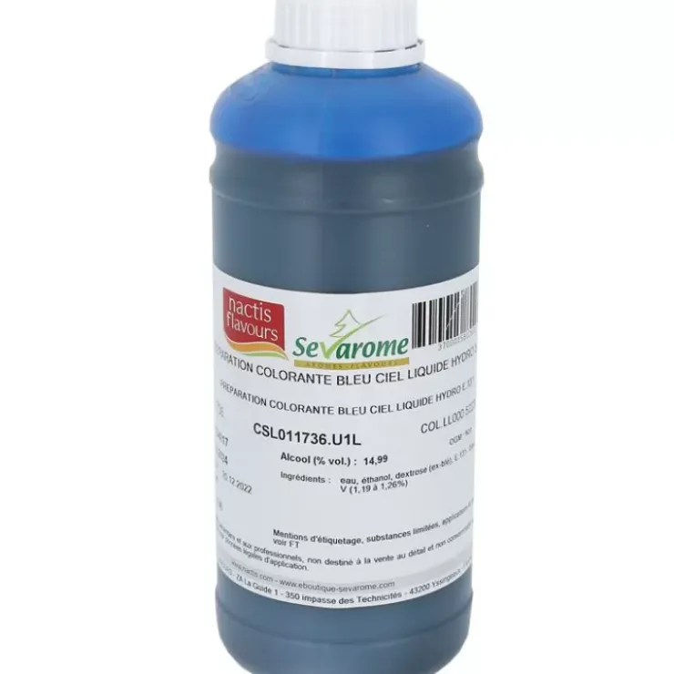 Clearance Cerf Dellier Colorant Liquide Hydrosoluble Bleu Ciel 1L