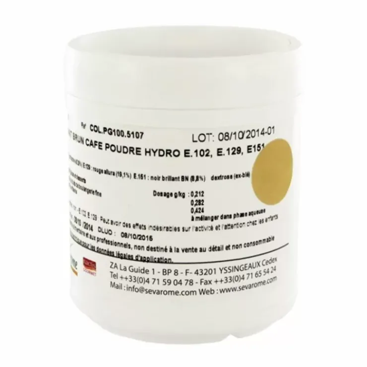 Hot Cerf Dellier Colorant Poudre Alimentaire Cafe 100 G