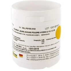 Cerf Dellier Colorant Poudre Alimentaire Jaune Ananas 100 G