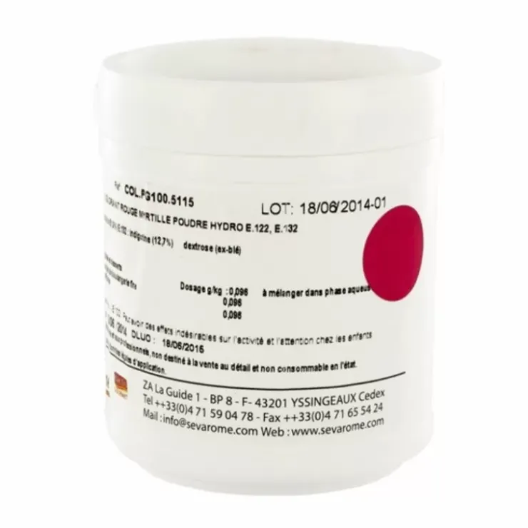 Online Cerf Dellier Colorant Poudre Alimentaire Myrtille 100 G
