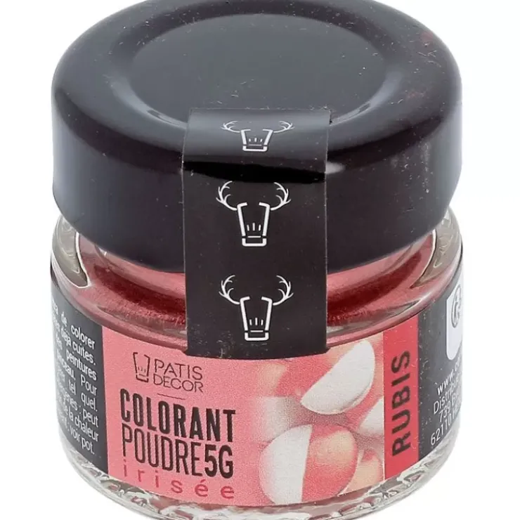 Hot Cerf Dellier Colorant Poudre Irise Rouge Rubis 5 G
