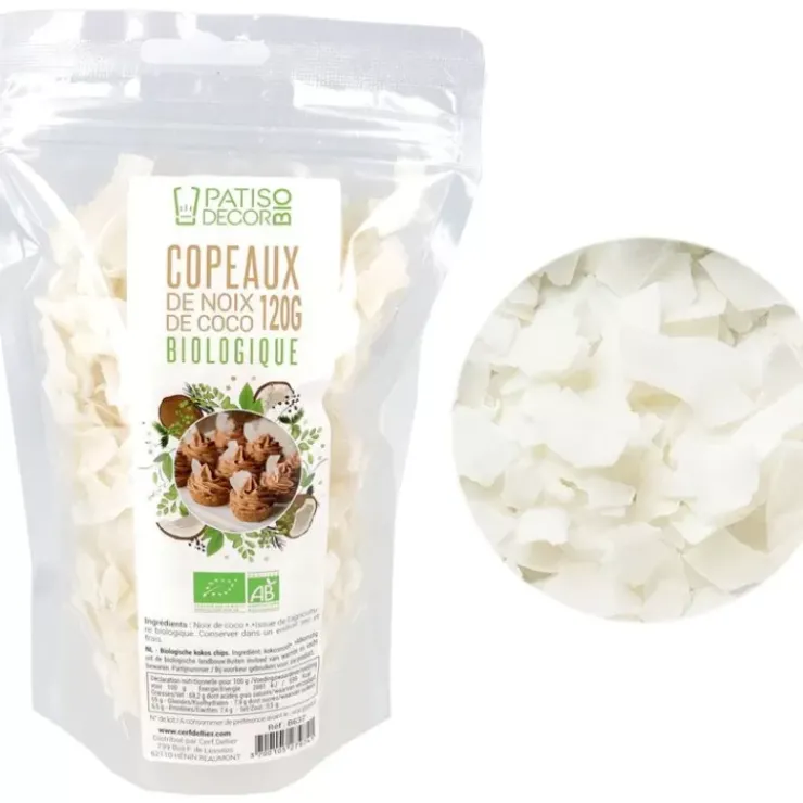 New Cerf Dellier Copeaux De Noix De Coco Bio 120 G
