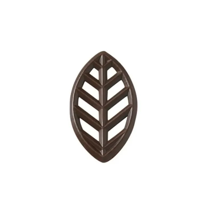Clearance Cerf Dellier Décors Feuilles En Chocolat Noir (X175)