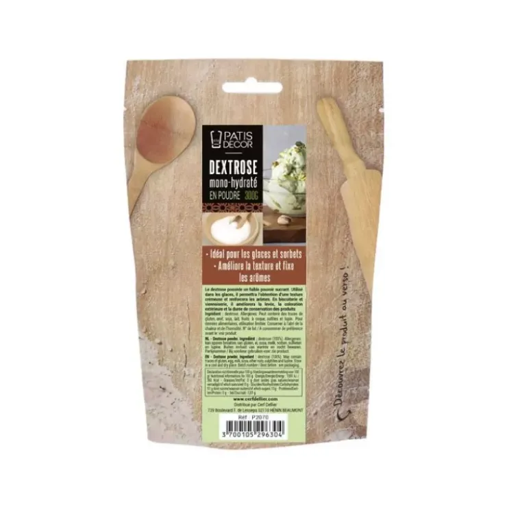 New Cerf Dellier Dextrose Mono-Hydrate En Poudre Patisdecor 300 G