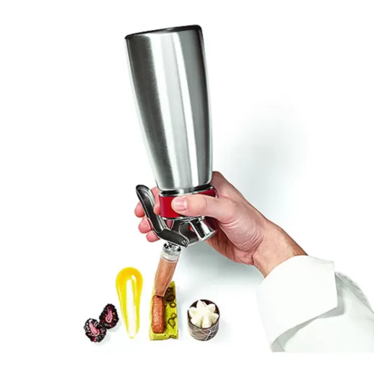 Hot Cerf Dellier Douilles Décoration Inox Pour Siphon Isi (X3)