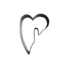 Hot Cerf Dellier Emporte-Piece Coeur Penche A Accrocher 7 Cm