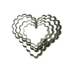 Sale Cerf Dellier Emporte-Piece Coeurs Canneles (X 4)