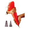 New Cerf Dellier Ensemble Poche Patissiere Souple + 2 Douilles