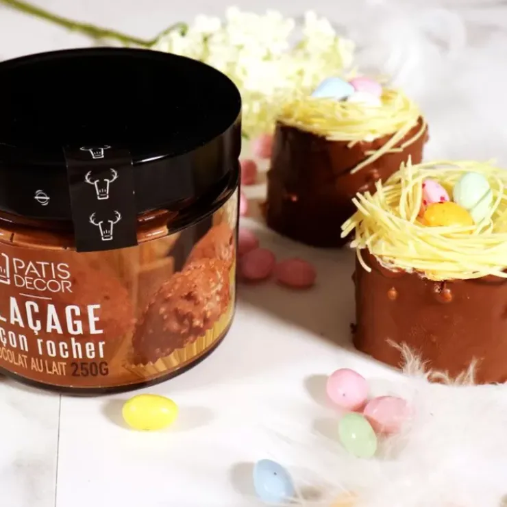 New Cerf Dellier Glacage Facon Rocher Chocolat Au Lait Patisdecor 250 G