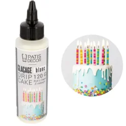 Hot Cerf Dellier Glacage Pour Drip Cake Blanc Patisdecor 120 G