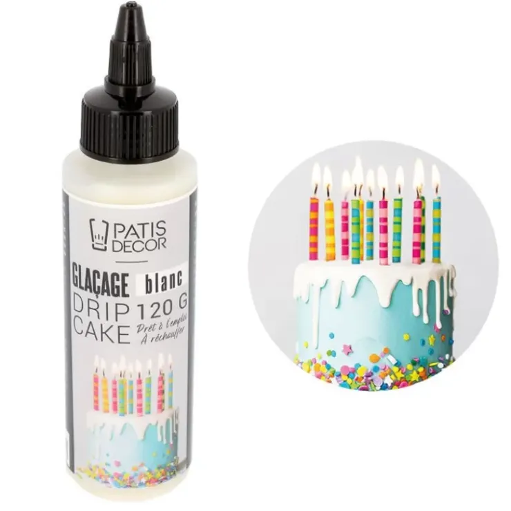 Hot Cerf Dellier Glacage Pour Drip Cake Blanc Patisdecor 120 G