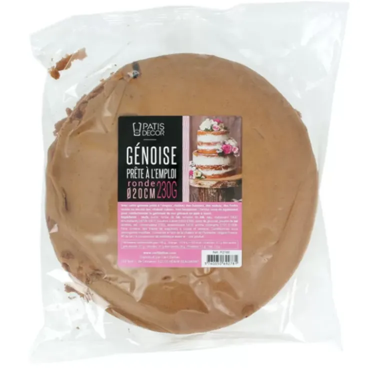 Best Cerf Dellier Génoise Nature Ronde 20 Cm Patisdecor