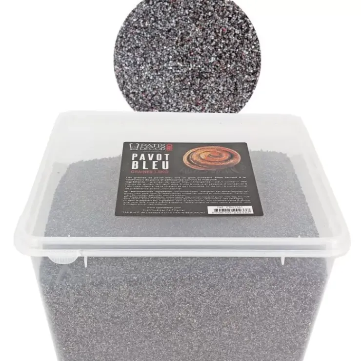 Hot Cerf Dellier Graines De Pavot Bleu Patisdecor Pro 1,5 Kg