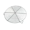 Hot Cerf Dellier Grille A Patisserie Ronde Nickelee Avec Pieds 28 Cm