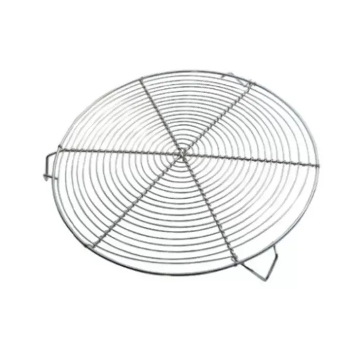 Hot Cerf Dellier Grille A Patisserie Ronde Nickelee Avec Pieds 28 Cm