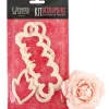 Hot Cerf Dellier Kit Decoupoir Pivoine Et Feuille Patisdecor