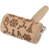 Hot Cerf Dellier Mini Rouleau Empreintes En Bois Theme Noël