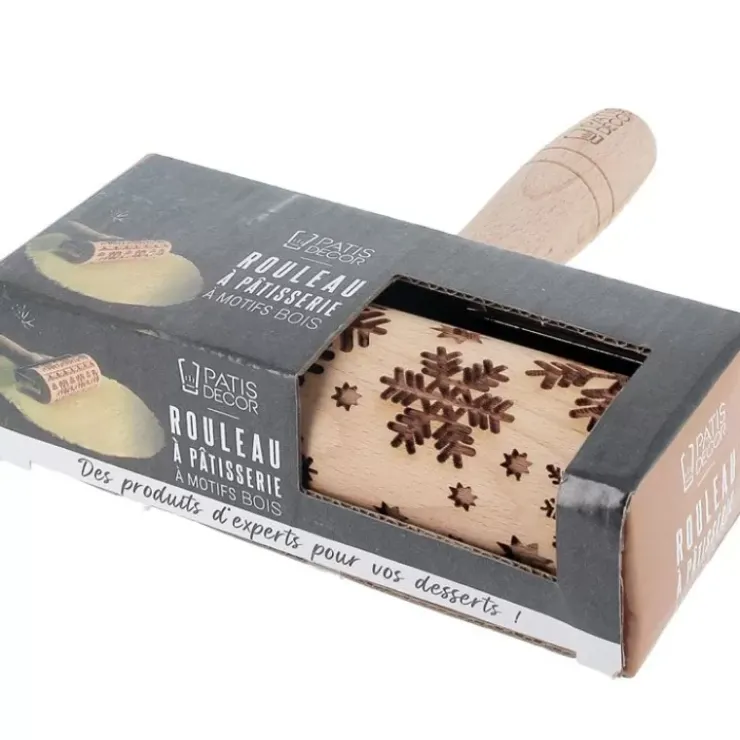 Outlet Cerf Dellier Mini Rouleau Empreintes Flocons De Neige