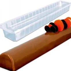 Cerf Dellier Moule A Bûche Demi Rond (X 12)