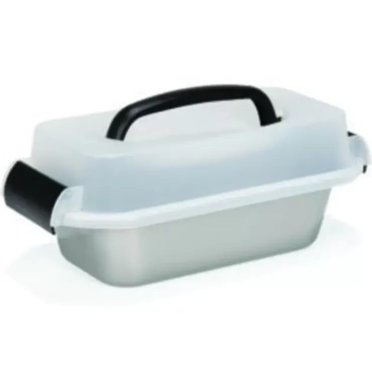 Outlet Cerf Dellier Moule A Cake Antiadhesif Avec Couvercle De Transport