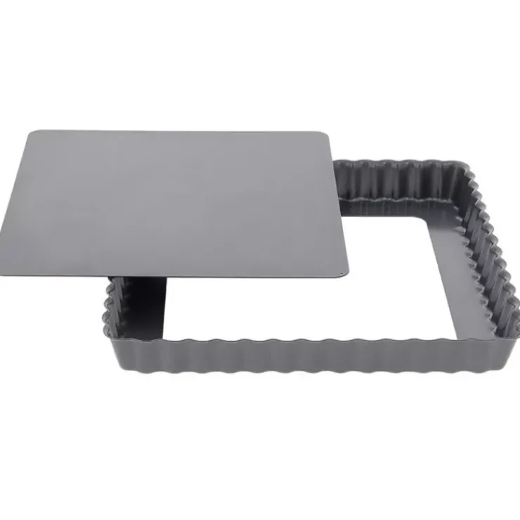 Clearance Cerf Dellier Moule A Tarte Carree 23 Cm A Fond Amovible