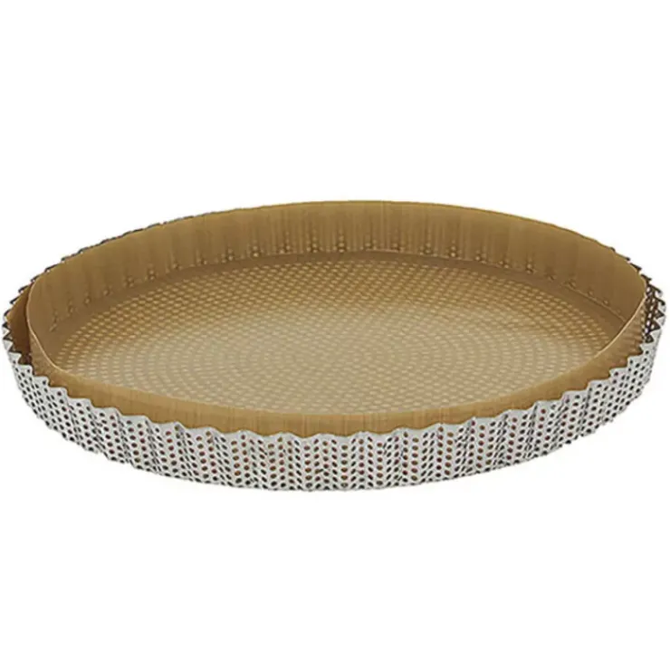 Clearance Cerf Dellier Moule A Tarte Inox Perfore Et Cannele Fond Amovible De Buyer