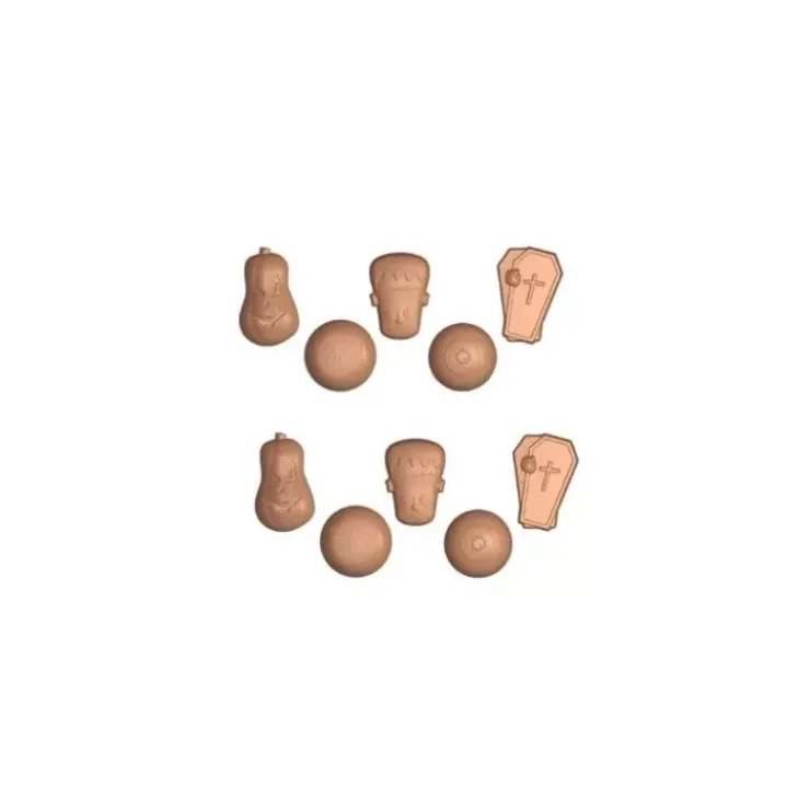 Clearance Cerf Dellier Moule Chocolat 5 Sujets D'Halloween Assortis
