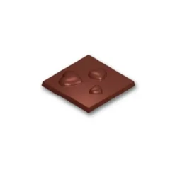 Clearance Cerf Dellier Moule Chocolat Carres 3 Coeurs