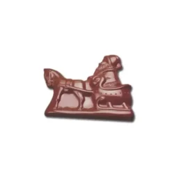 New Cerf Dellier Moule Chocolat Pere Noël Traineau