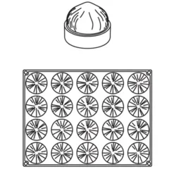 Discount Cerf Dellier Moule Mini Tarte 3D Noisettes Pavoni