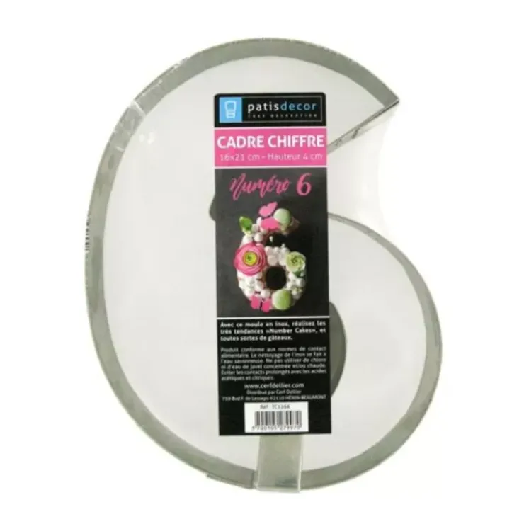 Sale Cerf Dellier Moule Number Cake Chiffre 6