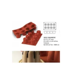 Sale Cerf Dellier Moule Silicone 8 Bavarois 57X57 Mm