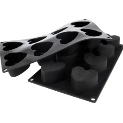 Hot Cerf Dellier Moule Silicone 8 Coeurs Profonds