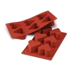 Clearance Cerf Dellier Moule Silicone 6 Coeurs Profonds
