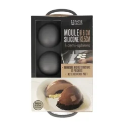 Clearance Cerf Dellier Moule Silicone 5 Demi-Spheres 8 Cm Patisdecor
