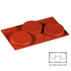 New Cerf Dellier Moule Silicone 3 Disques Pour Biscuits